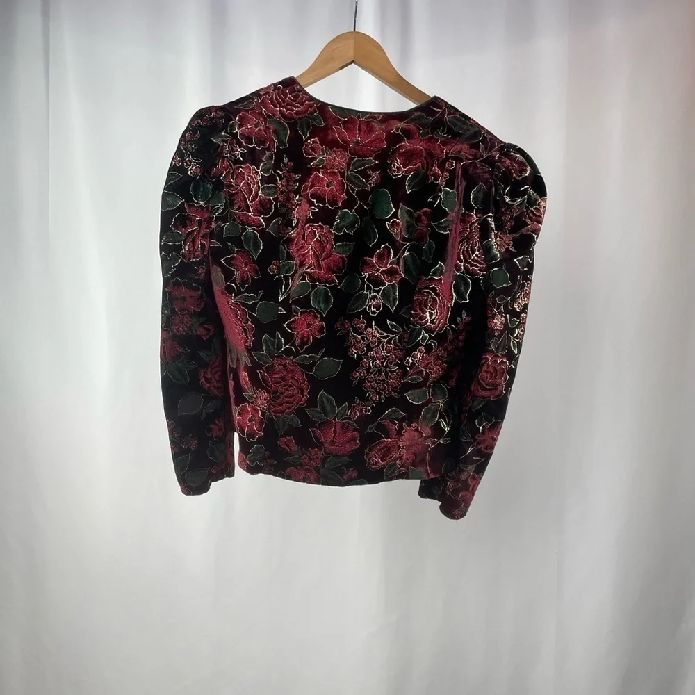 Vintage‎ Patty Velvet Evening Jacket in Multi Size 14